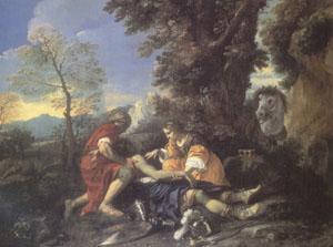 MOLA, Pier Francesco Herminia and Vafrino Tending the Wounded Tancred (mk05) China oil painting art